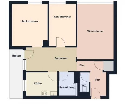 *PROVISIONSFREI*3,5-Zimmer Wohnung mit Balkon in Ludwigshafen-Pfingstweide