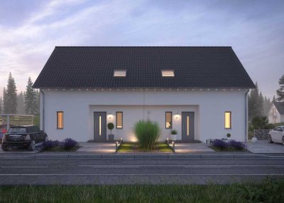 Doppelhaushälfte als Wohlfühloase - Energieeffizient, Nachhaltig & Modern