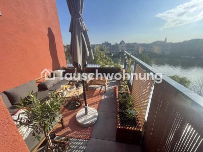 Tauschwohnung: Wunderschöne Wohnung mit Spreeblick im OG