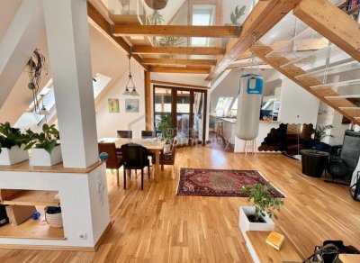 Großzügige 4-Zi DG-Wohnung 194m² mit Balkon &amp; Loggia in Bad Pirawarth um 335.000€