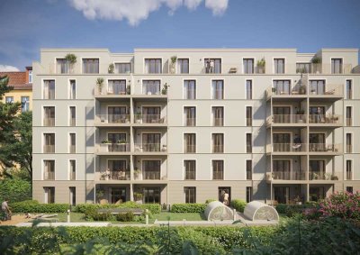 Neubauprojekt im Pankower Florakiez mit KfW-Förderung: 2-Zimmer Gartenwohnung