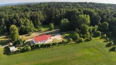 Natur trifft Qualität:A+ Massivhaus am Waldrand - Alleinlage, 230 m² Wfl. auf 1808m², prov.frei
