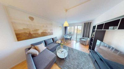 Jetzt kann`s losgehen - Vollmöblierte 2-Raum-Wohnung mit Balkon