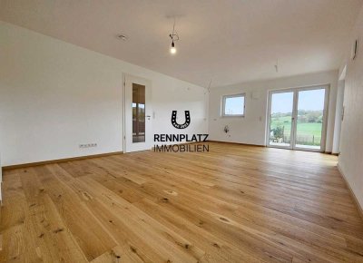 Erstbezug: 3-Zimmer-Wohnung mit EBK, Terrasse und Blick ins Grüne in Regensburg-Nord. Frei ab 01.06.