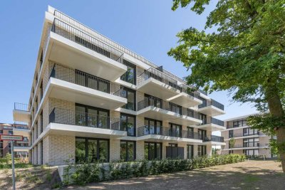 Bezugsfertig, barrierefrei & modern: 2-Zi.-Wohnung mit Balkon in Pinnebergs grünen Mühlenau Gärten