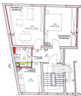 Sanierte 2-Zimmer-Wohnung im 2. OG in Bruchsal