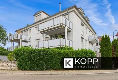 Großzügige 4,5-Zimmer-Wohnung mit 2 Balkonen & EBK und 2 TG-Stellplätzen in Schönaich