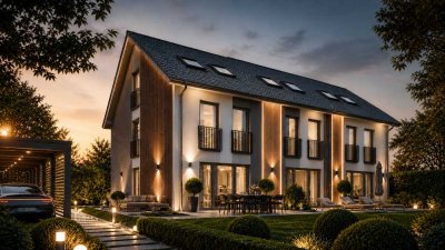 Exklusives Reihenendhaus mit sonnigem Süd-West-Garten in begehrter Wohnlage von München-Allach