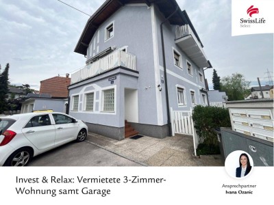 Invest &amp; Relax: Vermietete 3-Zimmer-Wohnung samt Garage