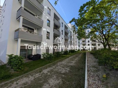 Tauschwohnung: Moderne 2-Zimmer-Neubauwohnung mit Terrasse und Grünfläche