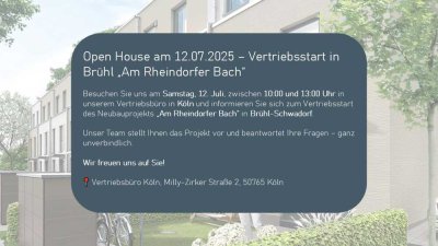Neubau in Brühl-Schwadorf – modernes Reihenhaus mit Garten und Dachterrasse