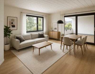 Helle Wohnung mit schönem Balkon und Garage