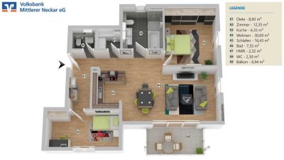 **Wohnpark hinter der Stadt**