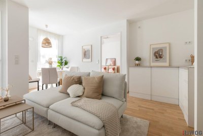 ERSTBEZUG mit Loggia | 2-Zimmer DG-Wohnung ohne Schrägen | Fernwärme | Fassadenbegrünung | TG-Stellplatz optional | Nachhaltiges Wohnbauprojekt
