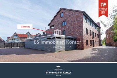 *RESERVIERT* Wohnen im Zentrum von Norden! Exklusive OG-Wohnung mit 2x Balkon und Garage!