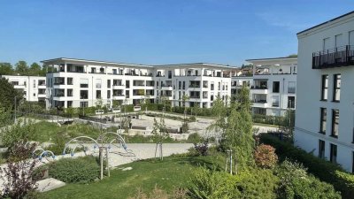 Neuwertige 2-Zi Wohnung, EBK, Balkon, zentral und dennoch ruhig am Euler Gelände