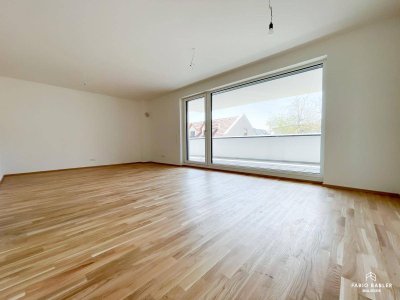NEUBAU | 3-Zimmer Obergeschosswohnung mit südseitiger Loggia im Zentrum