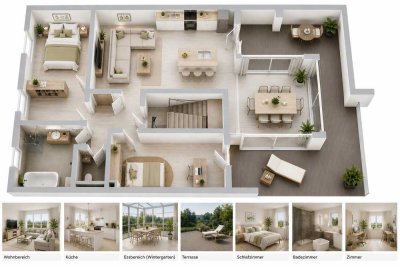 tolle 3 ZKB-Wohnung mit großer Wohnterrasse in Neckarau