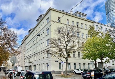 Helle 1-Zimmer-Altbauwohnung am Allerheiligenplatz – Nähe Millennium City &amp; Donau