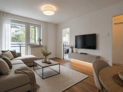 Gut geschnittene Zwei-Zimmer-Wohnung mit Süd-West-Balkon