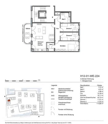 Neuwertige 4-Zimmer Wohnung mit Balkon im 1. OG in Köln-Rodenkirchen