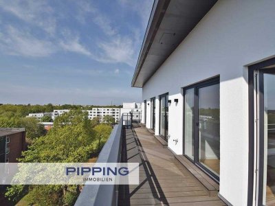 Mit traumhaftem Ausblick:
"Großzügige 4-Zimmer-Penthousewohnung in Hamburg-Lohbrügge"
