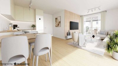 Neubau: Exklusive 3-Zimmer-Wohnung mit Süd-West-Ausrichtung in Moosach