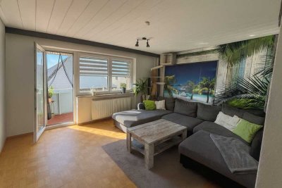 Helle 3-Zimmer-Etagenwohnung mit großem Balkon und Garage in ruhiger Lage