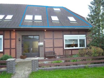 schicke helle Single-Wohnung in ländlicher Umgebung mit schöner Aussicht ins Grüne