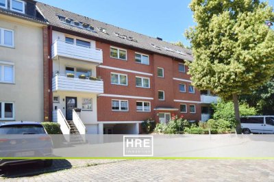 Findorff | Gepflegte 3-Zimmerwohnung mit Westbalkon und Tiefgaragenstellplatz in toller Lage!