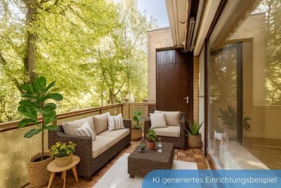 1-Zimmer-Wohnung mit Balkon und Einbauküche