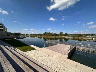 THE SHORE 50m² Gartenwohnung mit Terrasse - Wohnen am Wasser - Badesteg, Sauna, Fitness, Concierge 1190 Wien