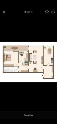 Helle 3 Zimmer Wohnung