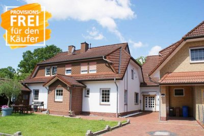 Provisionsfrei! Tolle Erdgeschosswohnung mit großzügigem Garten in Westerstede-Hollriede