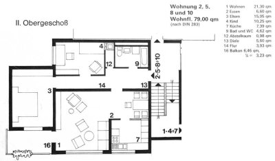 Helle 3,5-Zimmer Wohnung mit Balkon in Bochum-Stiepel