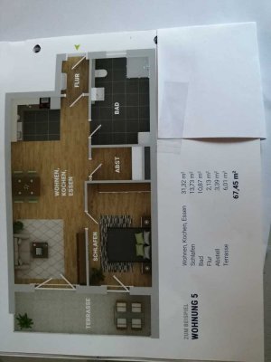 Exklusive, neuwertige 2-Raum-Wohnung mit gehobener Innenausstattung mit Balkon in Straubing