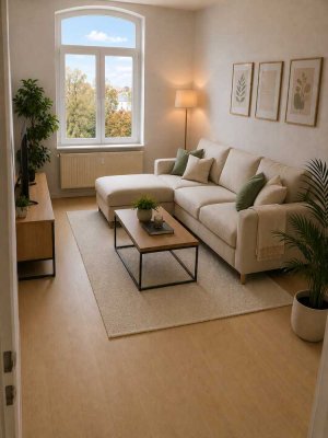 Ruhige, gepflegte 3,5-Zimmer-Dachgeschosswohnung in den Saaleauen
