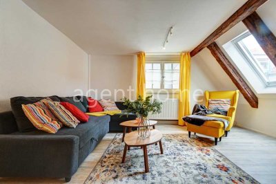 MÖBLIERT-GALERIEWOHNUNG - 2- Zimmer-Wohnung in Fachwerkhaus