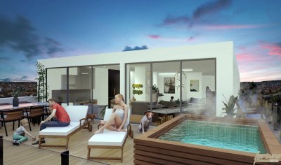 195 m² Neubau-Penthouse-Maisonette