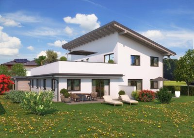 FernBlick 3: 4-Zimmer-Neubauwohnung mit großer Dachterrasse in Perwang am Grabensee