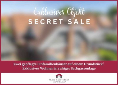 Zwei gepflegte Einfamilienhäuser auf einem Grundstück - Exklusives Wohnen in ruhiger Sackgassenlage
