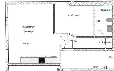 Freundliche und gepflegte 2-Raum-Wohnung in Medelby