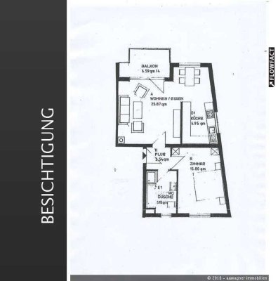 Sehr schöne  und helle 2 ZKB mit großem Süd-West-Balkon in MA-Feudenheim mit Stellplatz