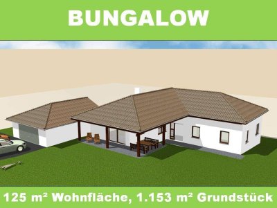 Sonniger Bungalow mit großem Grundstück am Kalvarienberg
