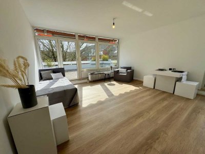 Provisionsfrei - Sanierte 1 Zimmer Wohnung mit Balkon + TG nahe des Kreuzviertels