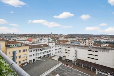 Bezugsfreie, große 2-ZKBB mit Blick über den Dächern von PF-City