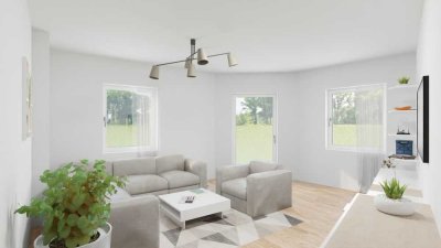 Ansprechende Familienwohnung im Erdgeschoss mit Terrasse und eigenem Garten