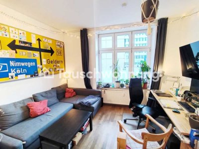 Tauschwohnung: Zentrale Altbauwohnung mit deckenhohen Fenstern und Parkett