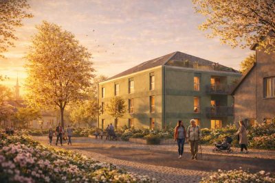 2 Zimmer Maisonette. R354-Die Idee vom Wesentlichen. München-Riem. Massivbauweise, KfW40+QNG