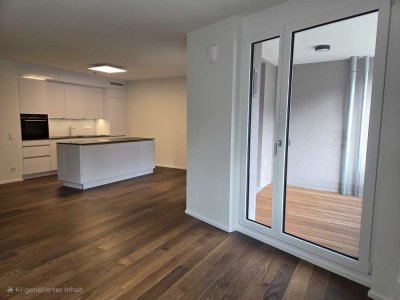 Top 2-Zi.-Neubauwohnung mit EBK u. teilmöbliert im Antonsviertel, ideal für München-Pendler